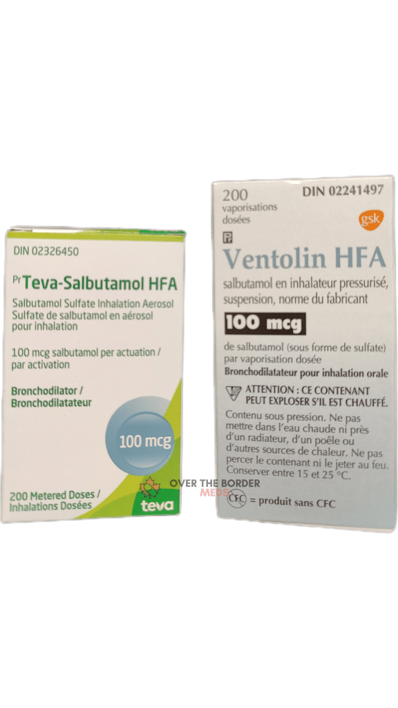 Over The Border Meds Ventolin HFA (Albuterol (Salbutamol Sulfate