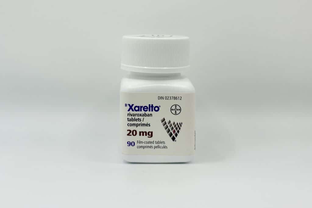 xarelto 20 mg tablet bottle