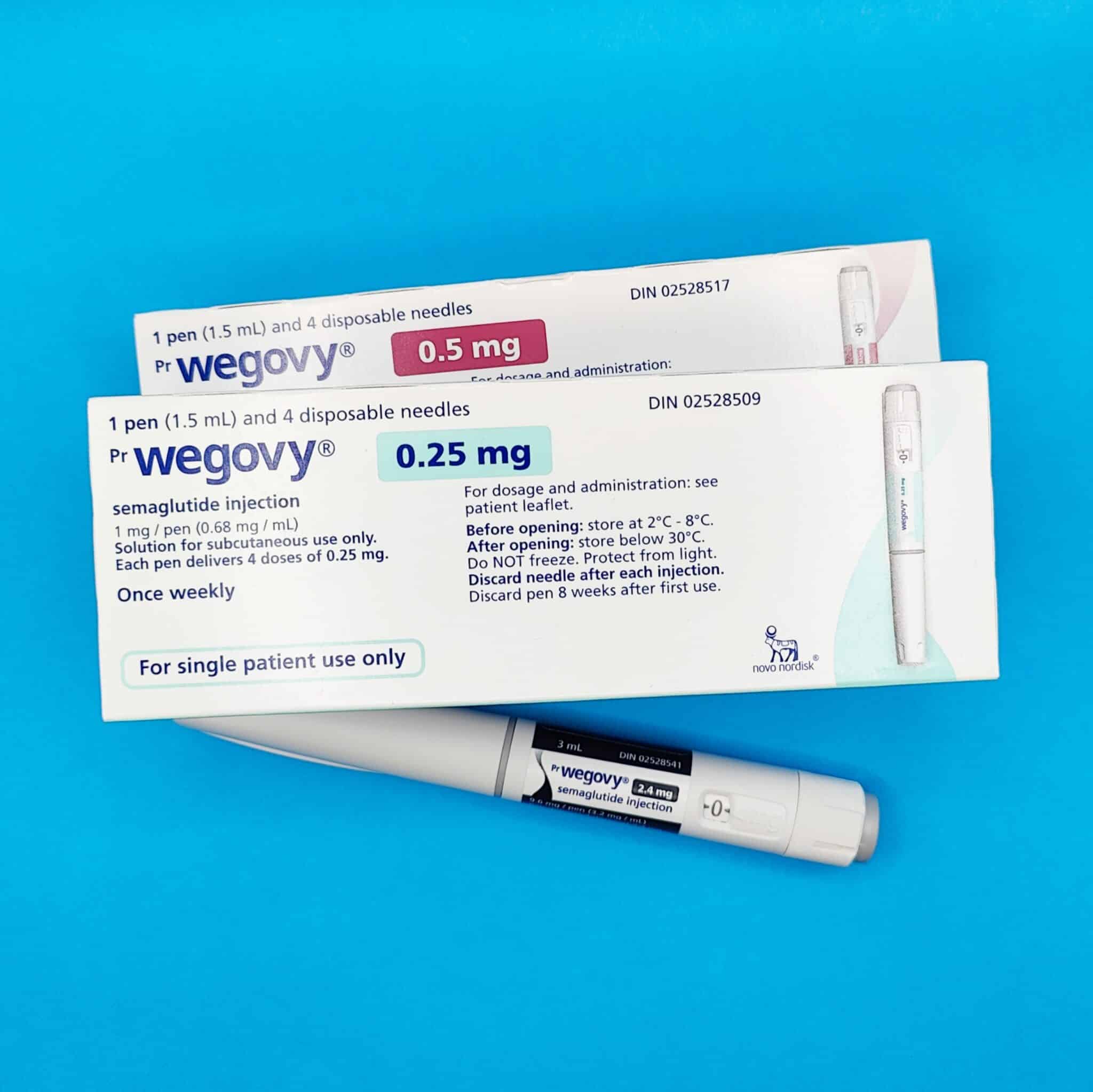 Wegovy injection pen for weight loss treatment