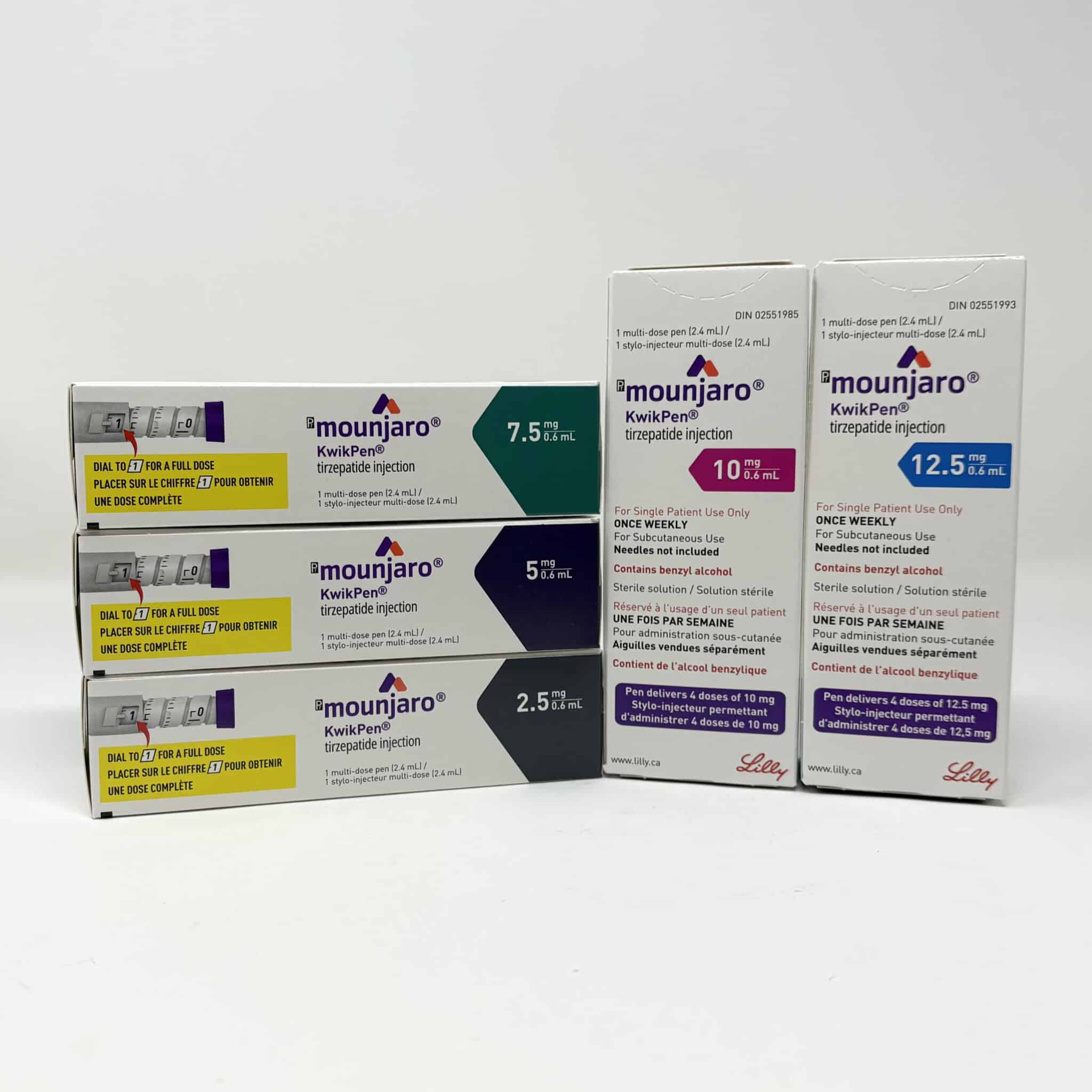 Mounjaro Kwikpen boxes