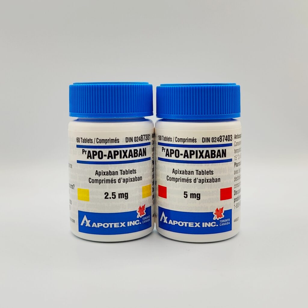 Bottles of Apixaban