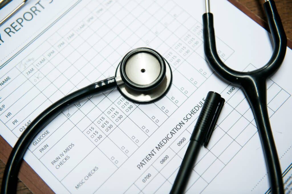 Prescription pad with Stethoscope