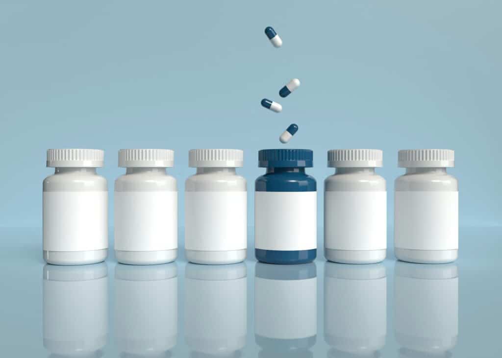 Pharmacy-style image showing Eliquis and generic apixaban concept with a timeline for U.S. availability and buying from Canada options